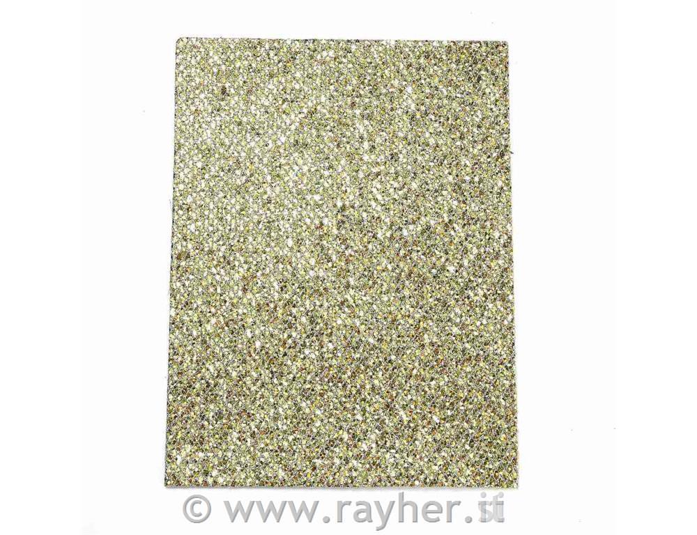 Usnje tekstilno z bleščicami, 15x20cm