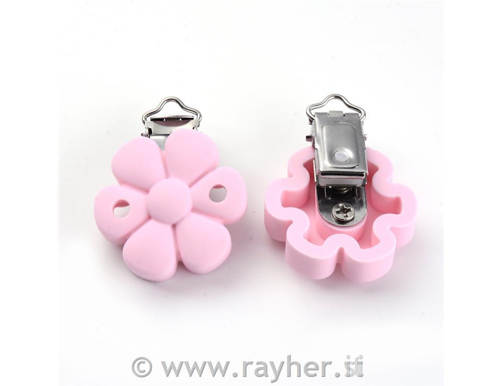 Držalo za dudo, rožica, silikon