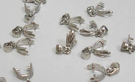 GANCIO PER PENDENTE, COLORE PLATINA