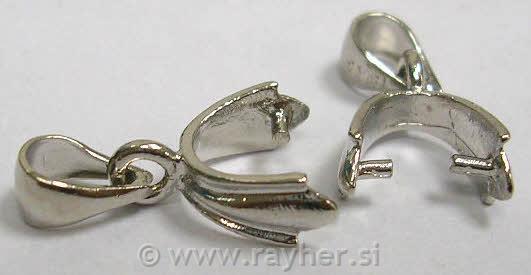 GANCIO PER PENDENTE, COLORE PLATINA