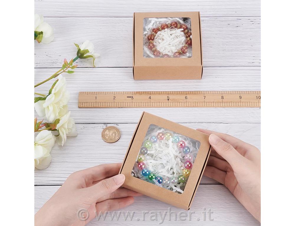 Scatola con finestra trasparente 9,5x9,5