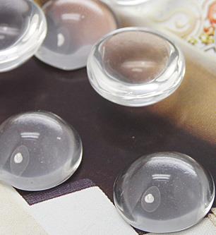 STEKLO ZA MEDALJON, OKROGLO, PREMER 10MM