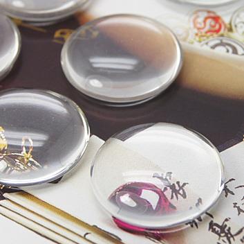 CABOCHON DI VETRO, TONDO, DIAMETRO 20M