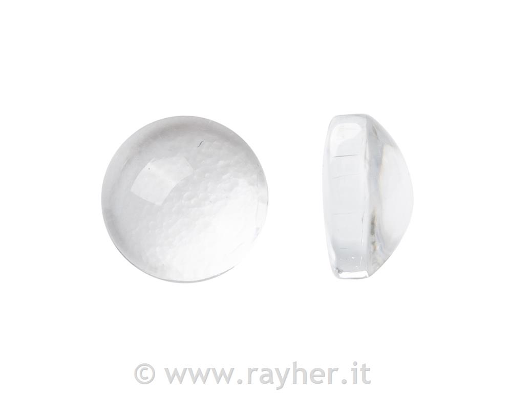 CABOCHON DI VETRO, TONDO, DIAMETRO 6MM