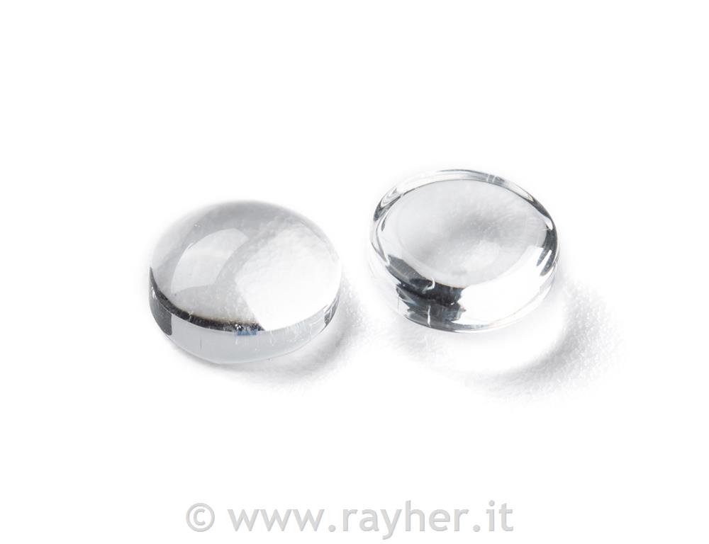 CABOCHON DI VETRO, TONDO, DIAMETRO 6MM