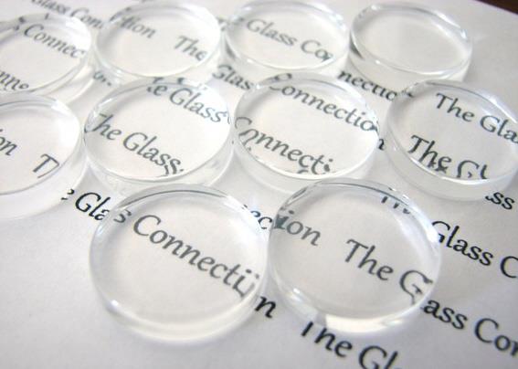 STEKLO ZA MEDALJON, 25MM, FLAT