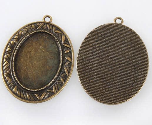 MEDAGLIONE BRONZO,54X40MM,OVALE