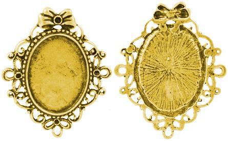 MEDAGLIONE ORO ANTICO,56X46MM, OVALE