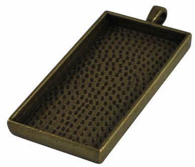 MEDAGLIONE BRONZO, 59X27X5MM, RETTANGOLO