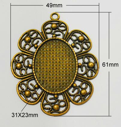 MEDAGLIONE ORO ANTICO,61X49MM,OVALE
