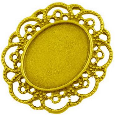 MEDALJON ZLAT, 41X35 MM, OVAL