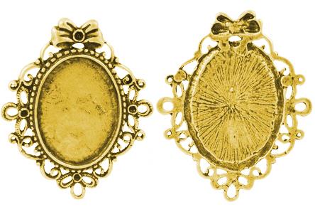 MEDALJON ZLAT, 56X46 MM, OVAL