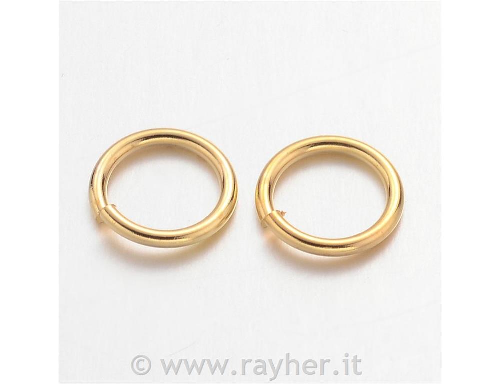 OBROČEK 8MM, ZLAT, SET 10