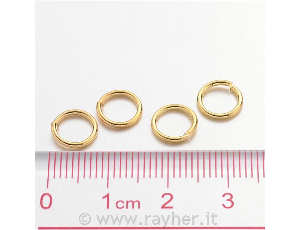 OBROČEK 8MM, ZLAT, SET 10