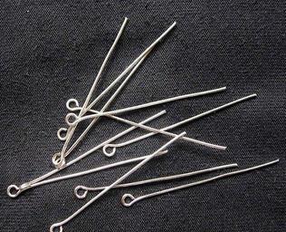 CHIODINO OCCHIELLO, 5CM, ARGENTO,SET 10