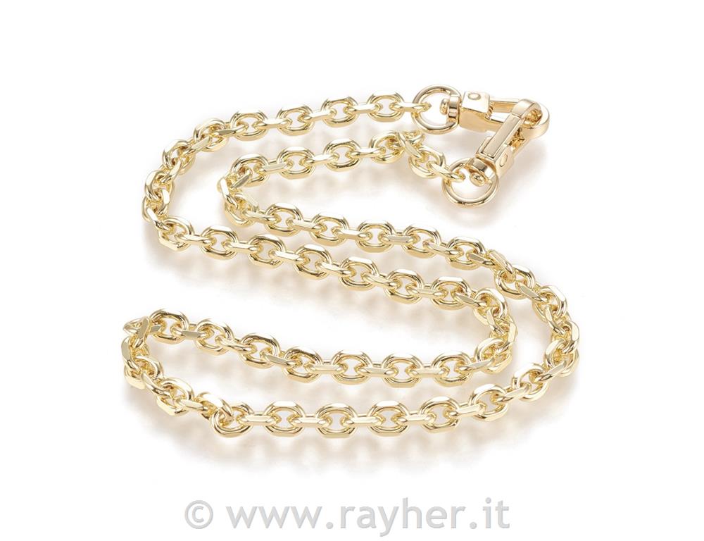 Manico di borsa, catena, oro, 60 cm