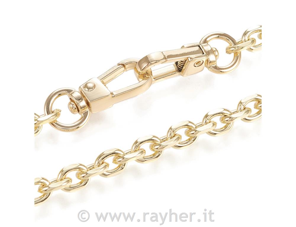 Manico di borsa, catena, oro, 60 cm