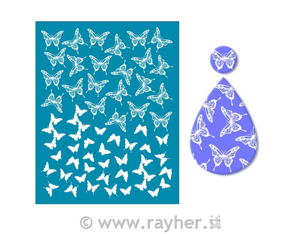 Stencil Silk Screen, Butterfly