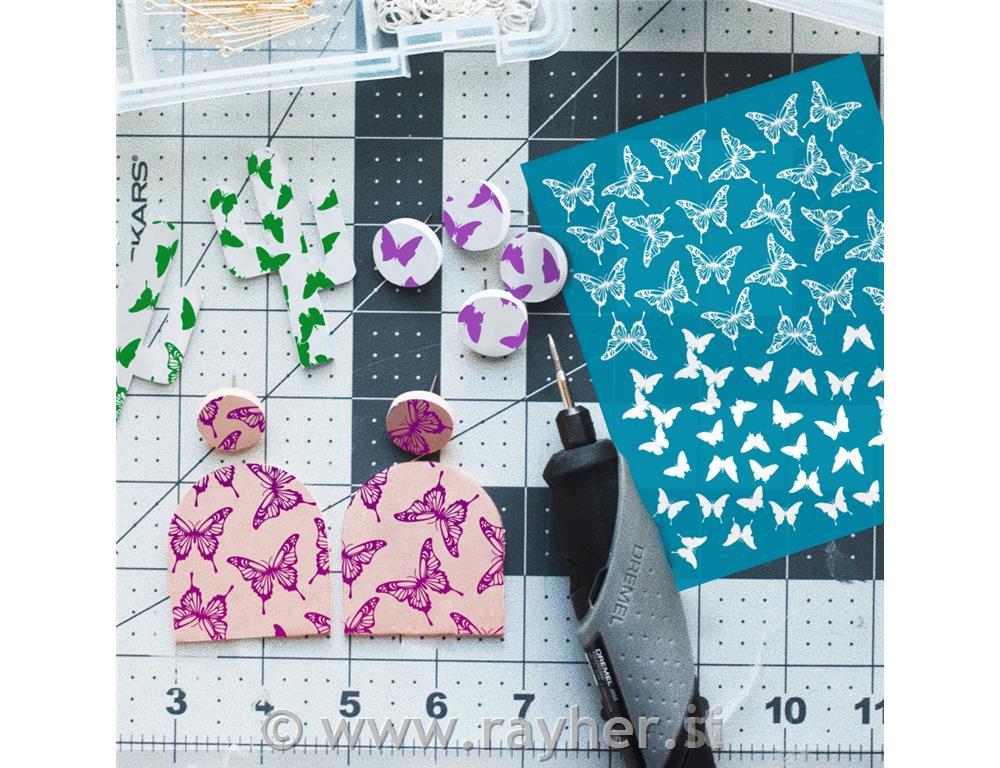 Stencil Silk Screen, Butterfly