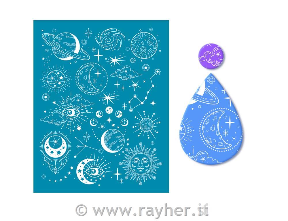 Stencil Silk Screen, Planet