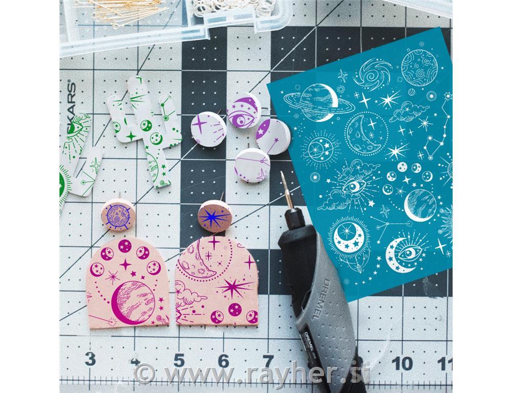 Stencil Silk Screen, Planet