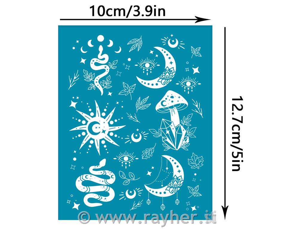 Šablona Silk Screen, Sun, Moon