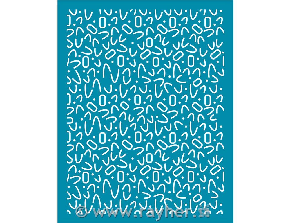 Stencil Silk Screen, Triangles Lines