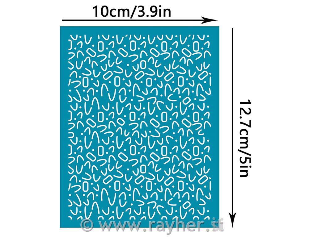 Stencil Silk Screen, Triangles Lines