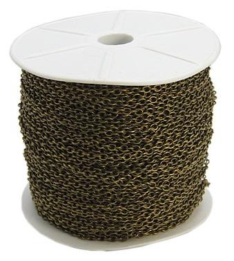 CATENA COLOR BRONZO ANTICO 0,7MM, 1M