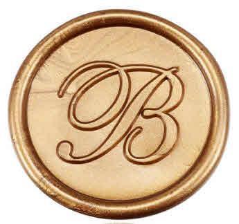 Timbro per ceralacca, lettera B