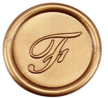 Sigillo per ceralacca, lettera F