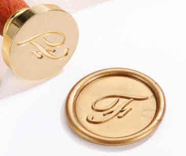 Sigillo per ceralacca, lettera F