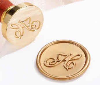 Sigillo per ceralacca, lettera H