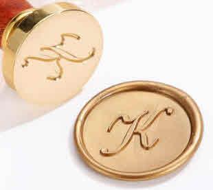 Sigillo per ceralacca, lettera K