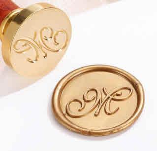 Sigillo per ceralacca, lettera M