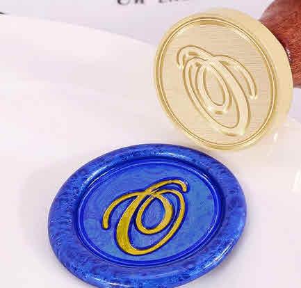 Sigillo per ceralacca, lettera O