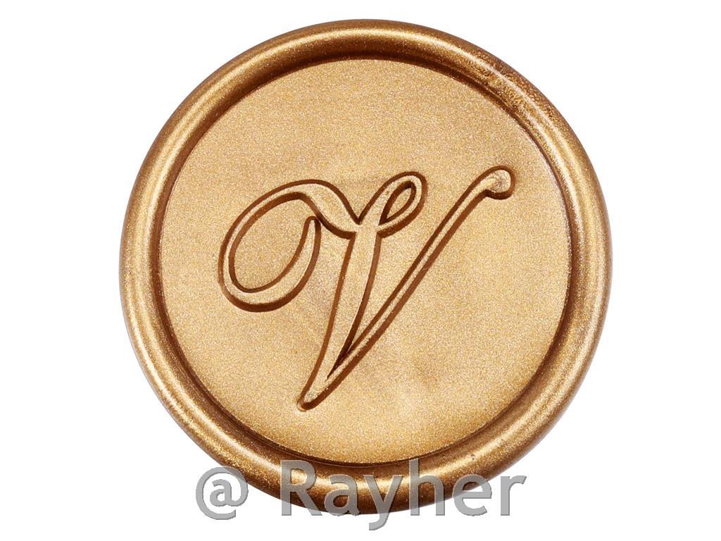 Sigillo per ceralacca, lettera V