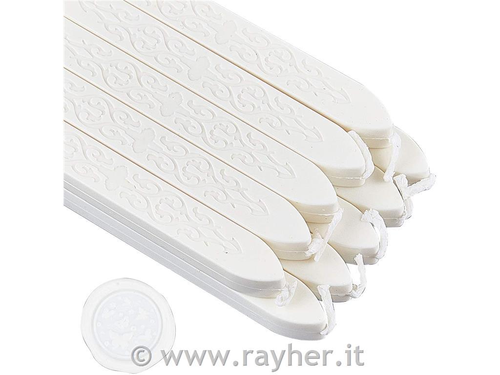 Pečatni vosek s stenjem, bel, 1 kos