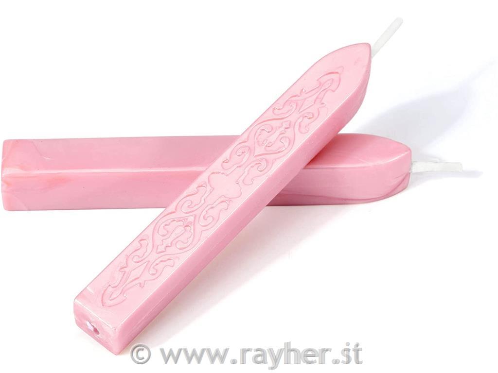 Pečatni vosek s stenjem, biserno roza, 1 kos