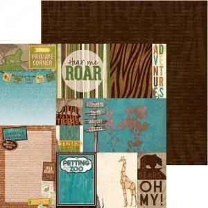 Carta scrapbook Safari, Habitat