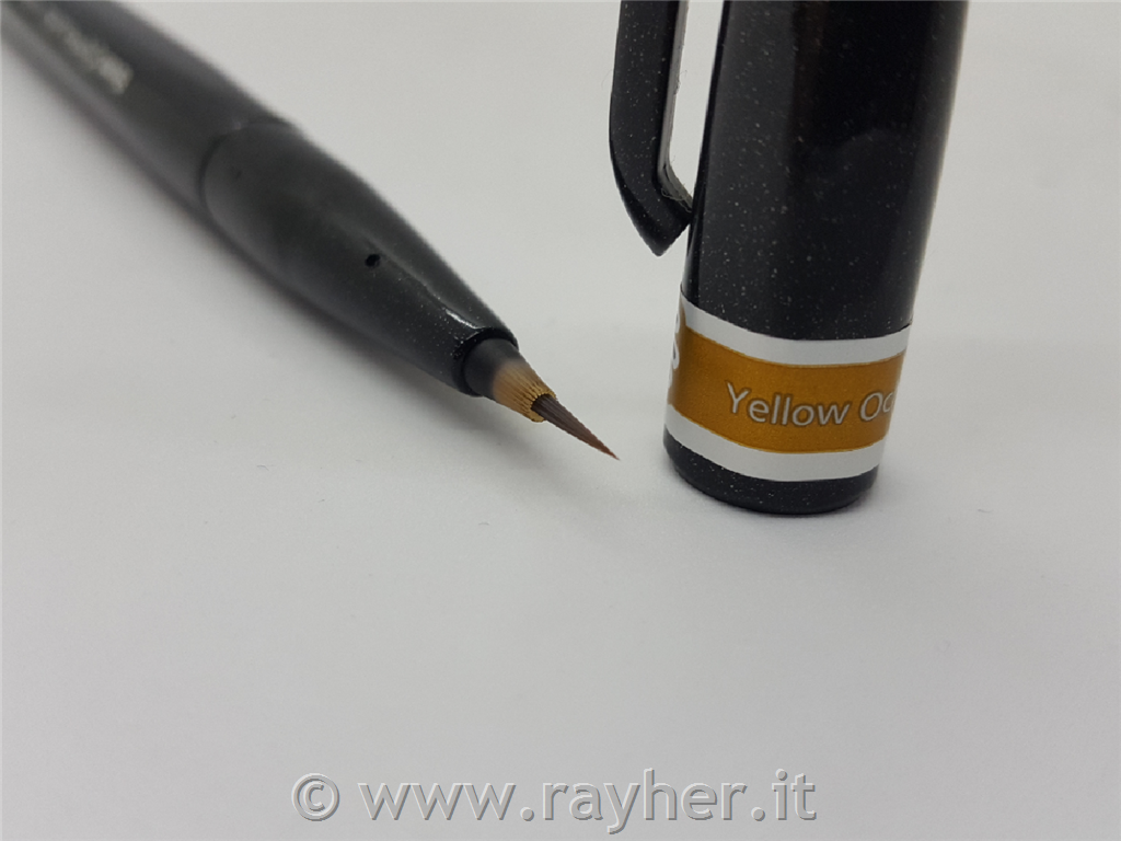 Pentel flomaster Brush Sign Artist oker