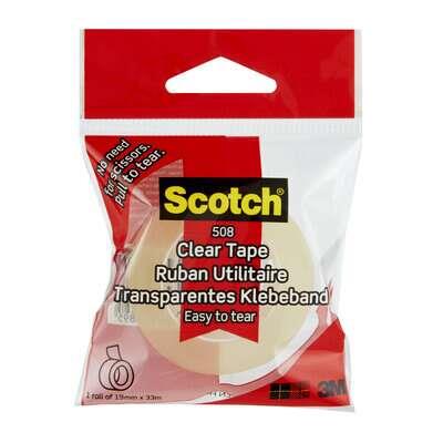 Scotch lepilni trak, selotejp, "Easy Tear" 15mm, 33m