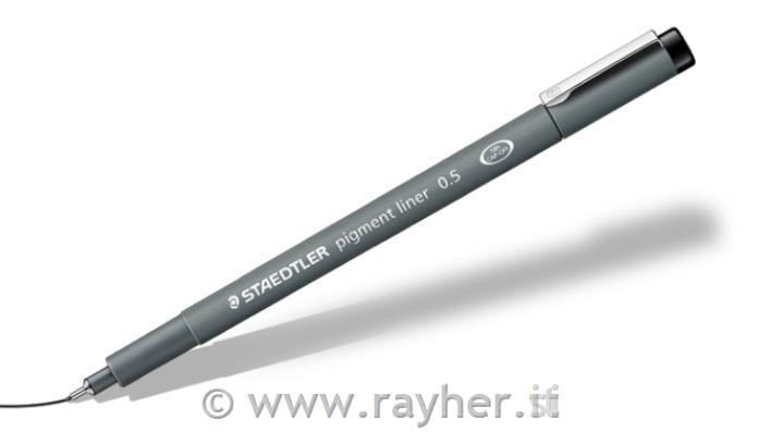 PIGMENT LINER 0,3 mm črn