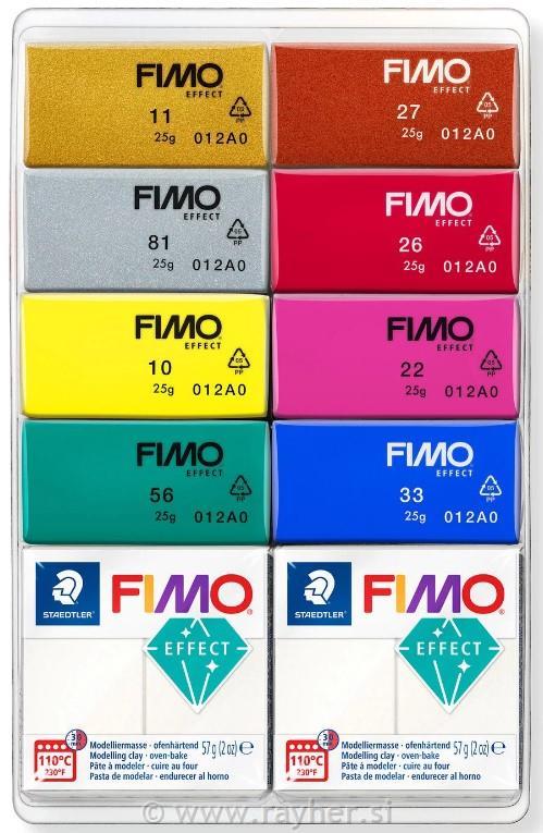 FIMO Effect Pearls set, 8x25g, 2x57g