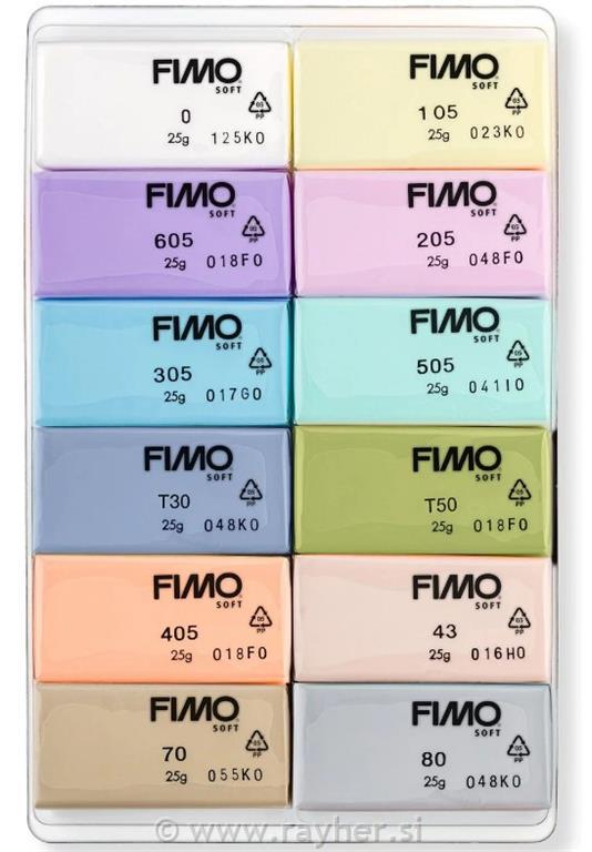 FIMO Soft set 12 panetti di 25g