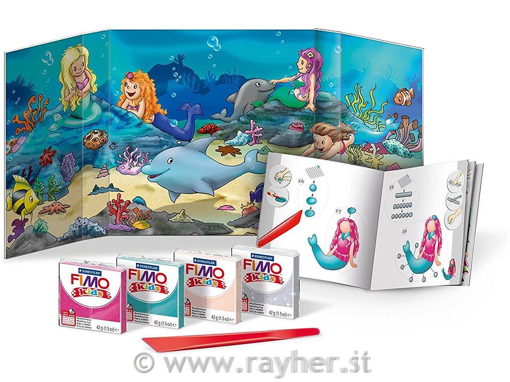 FIMO Kids set sirena4x42g, bastoncino per modellare
