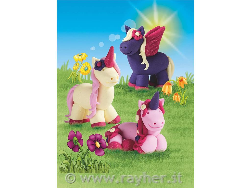 FIMO Kids set Unicorn4x42g, bastoncino per modellare
