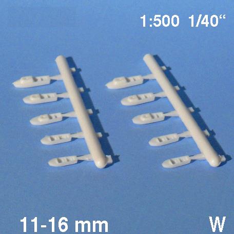 SAIL BOATS var.L = 11-15 MM, WHITE