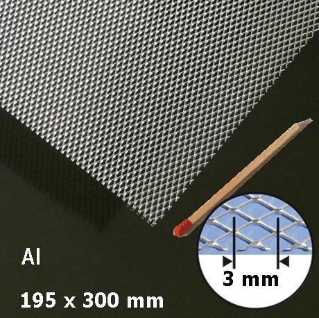 Lastra alluminio H= 3,0 mm195 x 300 mm