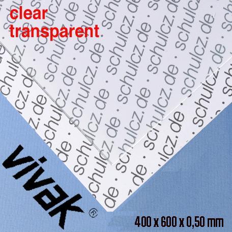 VIVAK plošča 0,5 mm, 400 x 600 mm; 0,5mm